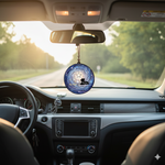 Galaxy Pet Memorial Suncatcher – Custom Name Dog Loss Ornament