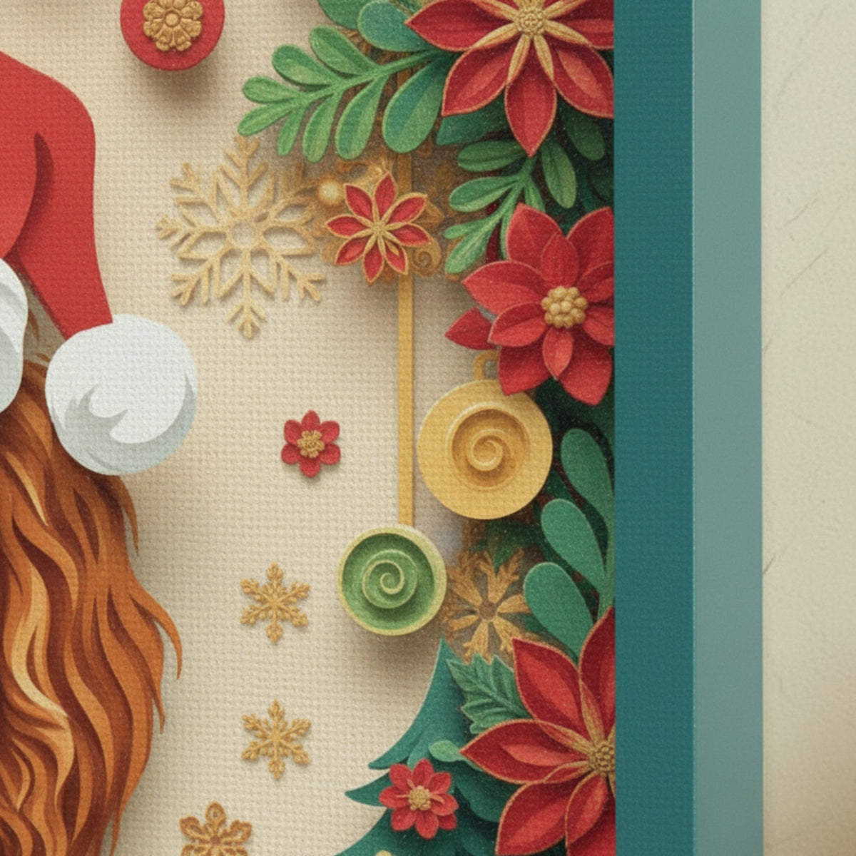 Personalized 3D Paper Cut Pet Portrait - Dog Memorial Christmas & Rainbow Art