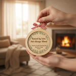 Personalized Grandfamily 2 Layered Wooden Ornament