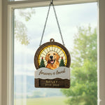 Personalized Pet Memorial Suncatcher – "Forever Loved" Keepsake Ornament