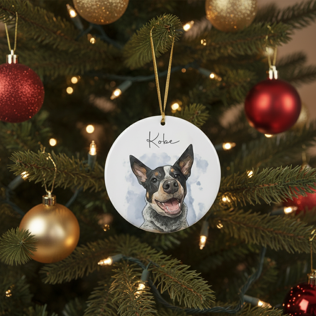 Personalized Pet Photo Ceramic Ornament Gift