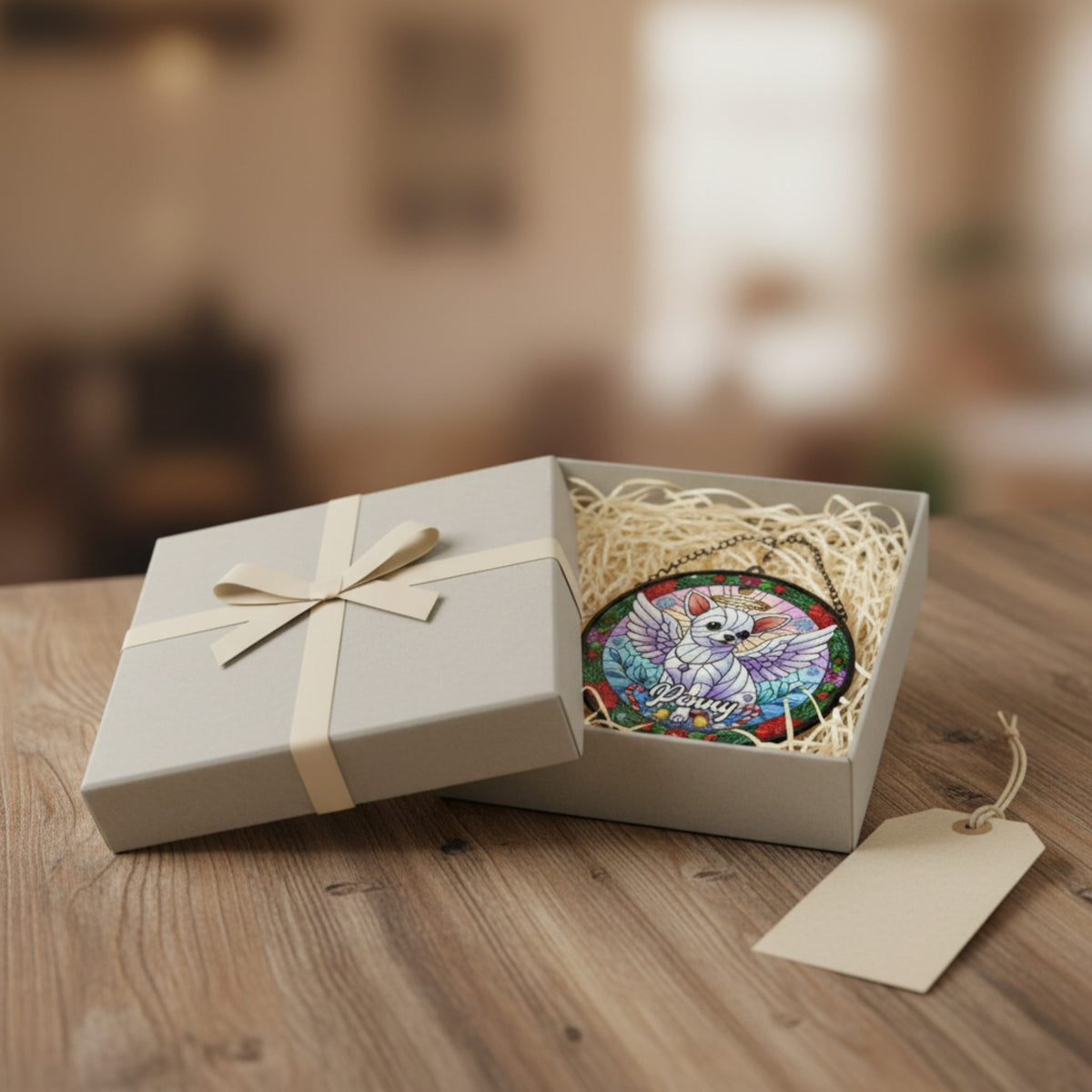 Personalized Pet Angel Suncatcher & Ornament