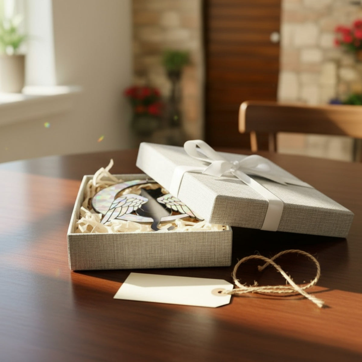 Custom Cat Memorial Moon Ornament