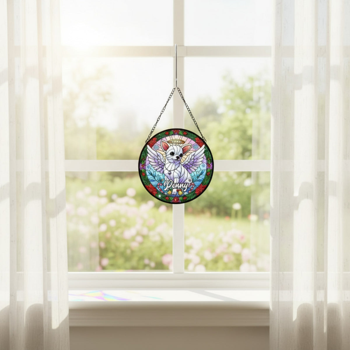 Personalized Pet Angel Suncatcher & Ornament