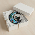 Pet Name Angel Moon Ornament Suncatcher