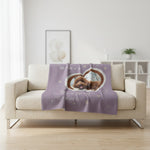 "Snuggle This Blanket" Personalized Pet Memorial Throw - Custom Photo & Name