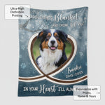 Personalized Pet Remembrance Comfort Blanket - Winter Snow Design Custom Gift