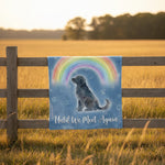 Rainbow Bridge Dog Memorial Blanket - "Until We Meet Again" Custom Gift
