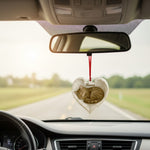 Sleeping Pet Angel Christmas Ornament - Custom Name Remembrance Heart Decor