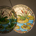 Grandma's Frog Garden Suncatcher – Custom Names Gift