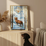Through the Window to Heaven Custom Pet Portrait