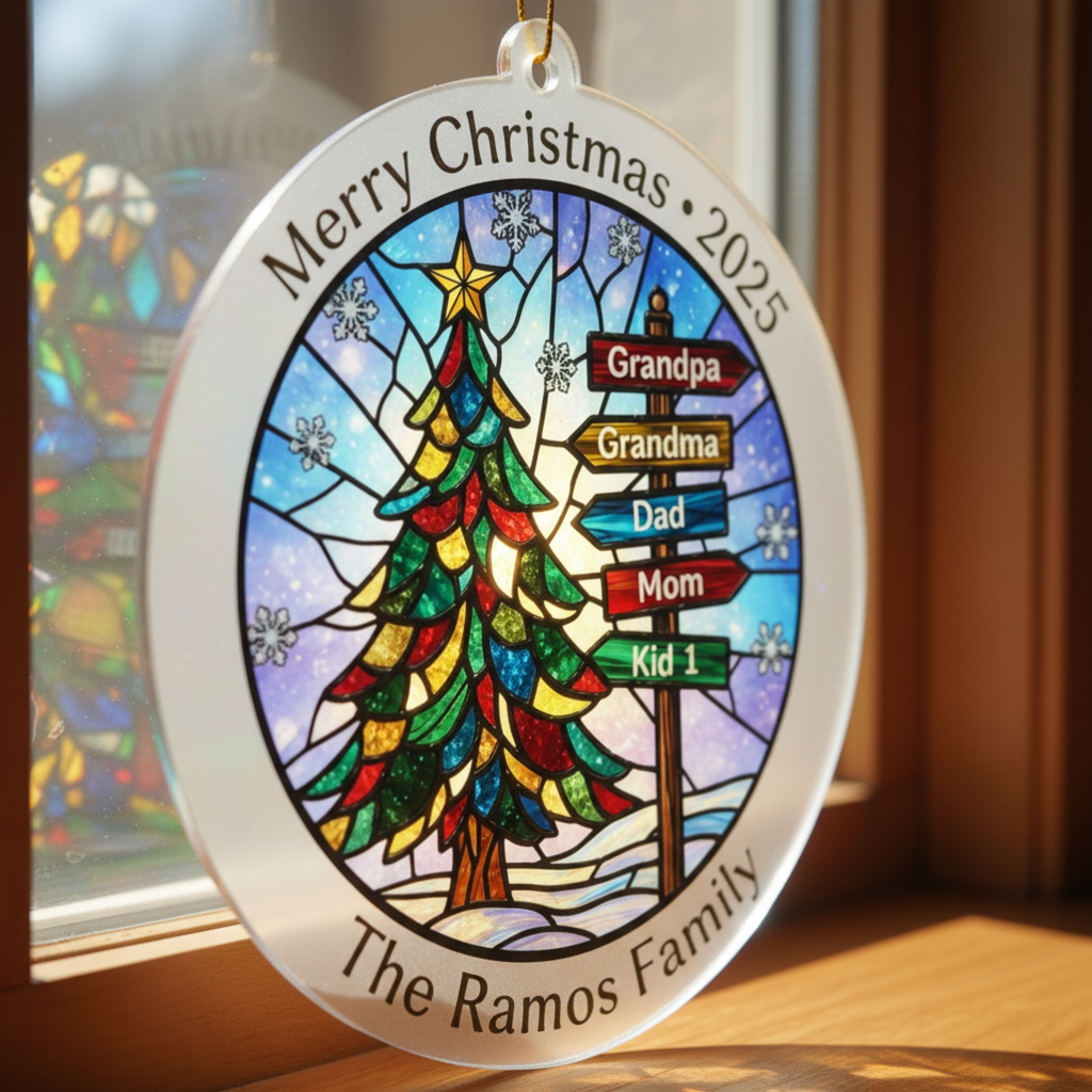 Family Tree Personalized Acrylic Ornament