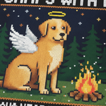 Angel Dog Memorial Ugly Sweatshirt for Camping Lovers