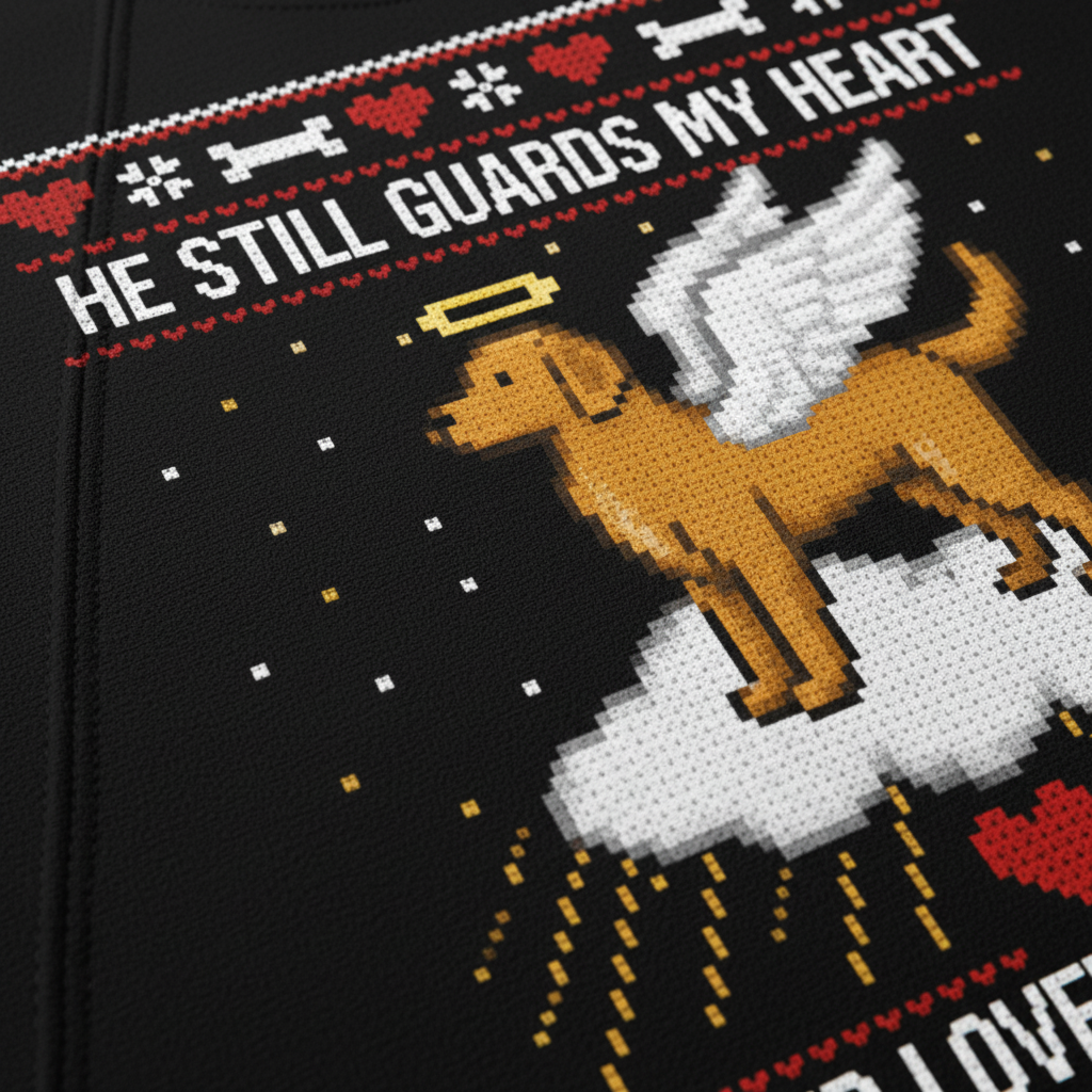 Dog Memorial Ugly Christmas Sweatshirt for Dog Lovers