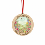 Garden Path Wooden Ornament for Nana – Personalized Grandkids Name Family Keepsake