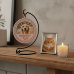 Memorial Snowflake Frame Ornament for Pet Lovers – Custom Photo Wooden Keepsake