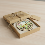 Garden Legacy Wooden Ornament for Grandma or Nana – Personalized Grandkids Name Family Keepsake