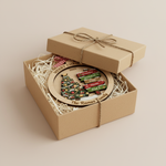 Personalized Family Christmas Signpost 3-Layer Double-Sided Wooden Ornament