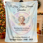 Custom Photo Grandma Memorial Blanket | Sympathy Gift