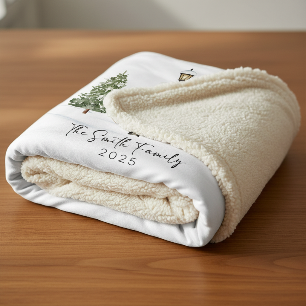 Personalized Family Tree Multigeneration Family Blanket