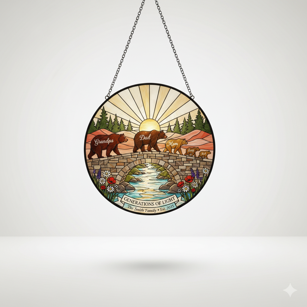 Generations of Light Personalized Family Suncatcher – Custom Name