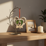 Memorial Heart Wings Ornament for Pet Lovers – Custom Photo Wooden Keepsake