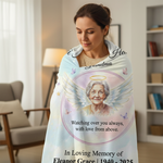 Custom Photo Grandma Memorial Blanket | Sympathy Gift