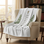 Personalized Family Tree Multigeneration Family Blanket