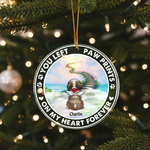 Memorial Rainbow Bridge Ornament for Pet Lovers – Custom Name Acrylic Keepsake