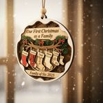 Personalized Multigenerational Family Christmas Ornament