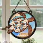 Turtle Family Suncatcher Ornament for Grandma