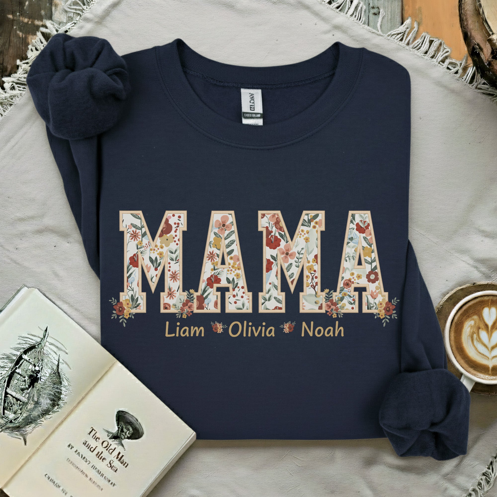 MAMA Floral Personalized Sweatshirt