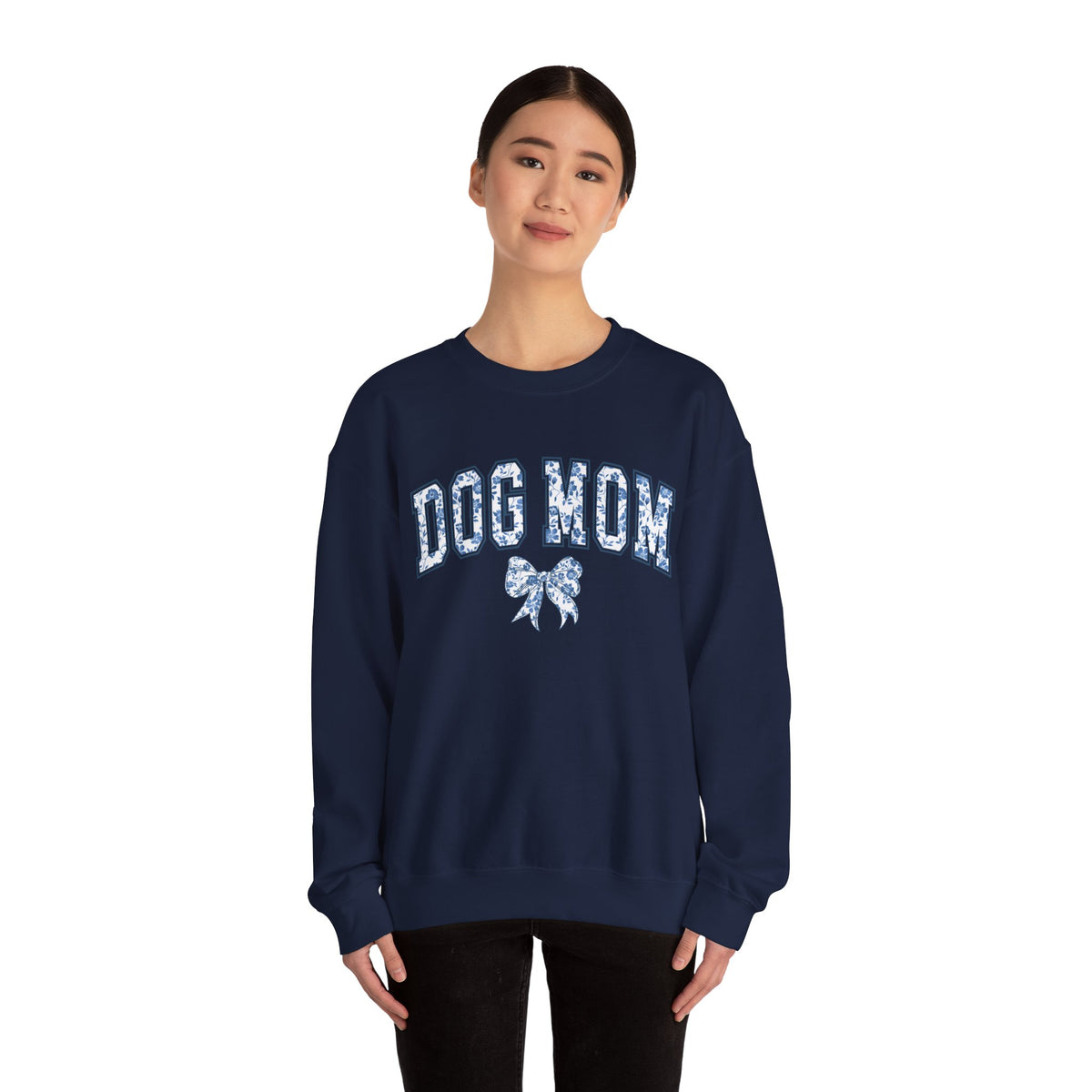 Embroidered Dog Mom Sweatshirt – Floral Gift for Women