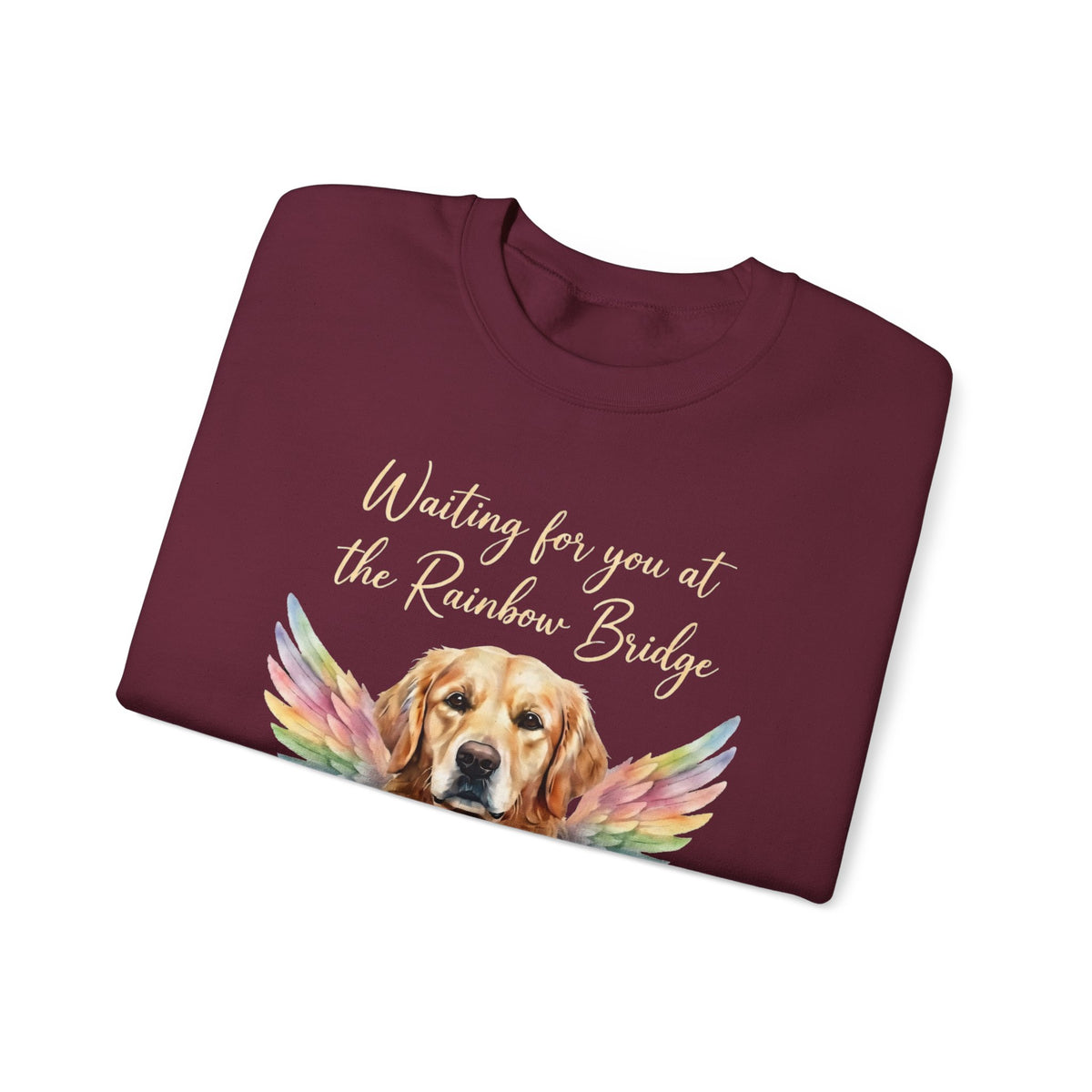 Rainbow Bridge Dog Memorial Sweatshirt – Personalized Portrait