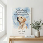 The Whisper in the Wind - Personalized Dog Memorial Canvas/ Poster