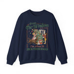 Vintage Christmas “Deck These Halls” Sweatshirt – From The Windows Holiday Crewneck