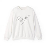 Dog Love Line Art Sweatshirt for Dog Lovers