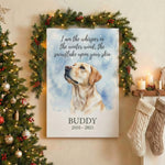 The Whisper in the Wind - Personalized Dog Memorial Canvas/ Poster