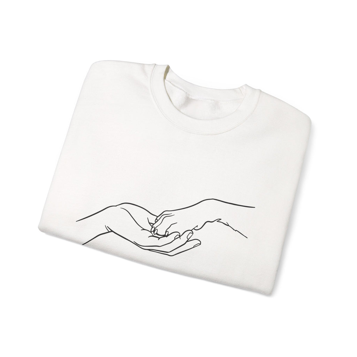 Paw & Hand Embroidered Sweatshirt for Dog Moms