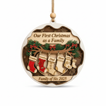 Personalized Multigenerational Family Christmas Ornament