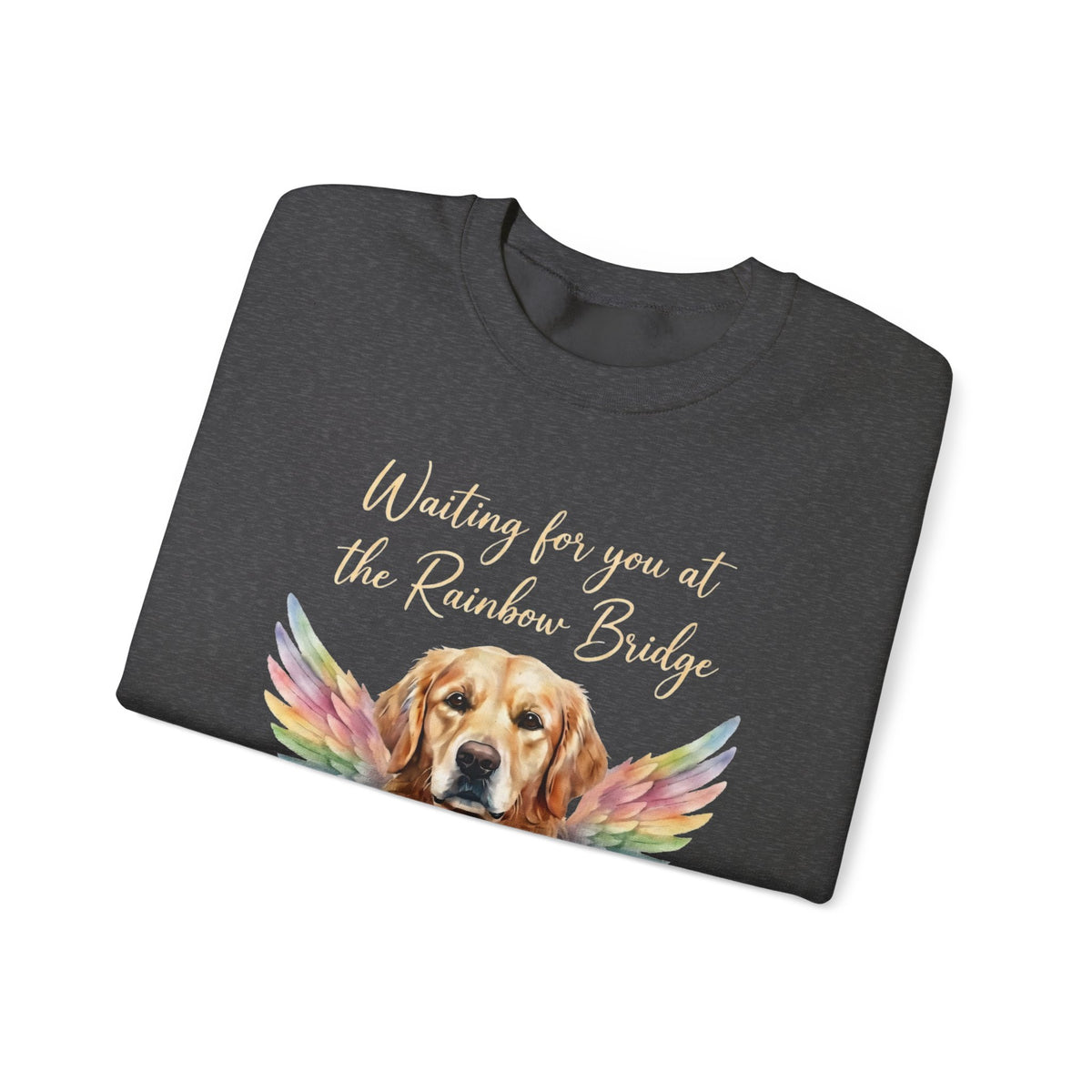 Rainbow Bridge Dog Memorial Sweatshirt – Personalized Portrait