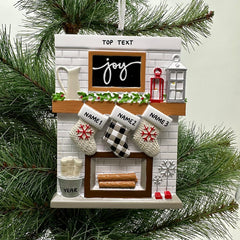 Personalized Family Stockings Acrylic Ornament