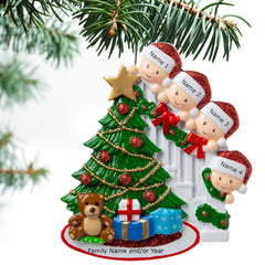 Personalized Family Christmas Tree Acrylic Ornament
