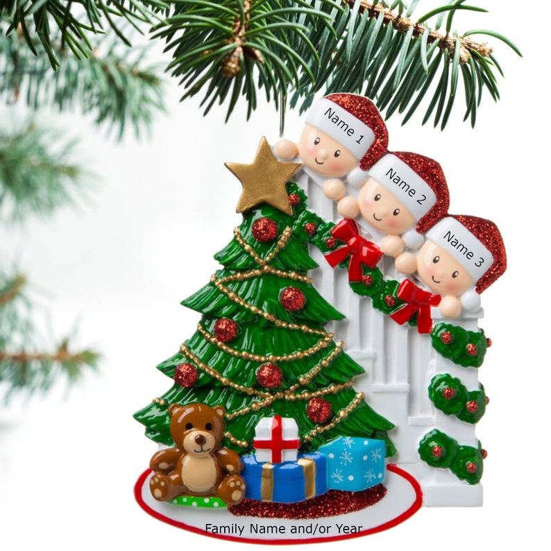 Personalized Family Christmas Tree Acrylic Ornament