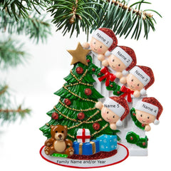 Personalized Family Christmas Tree Acrylic Ornament