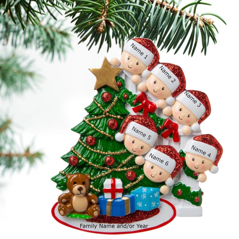 Personalized Family Christmas Tree Acrylic Ornament