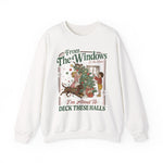 Vintage Christmas “Deck These Halls” Sweatshirt – From The Windows Holiday Crewneck