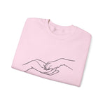 Paw & Hand Embroidered Sweatshirt for Dog Moms