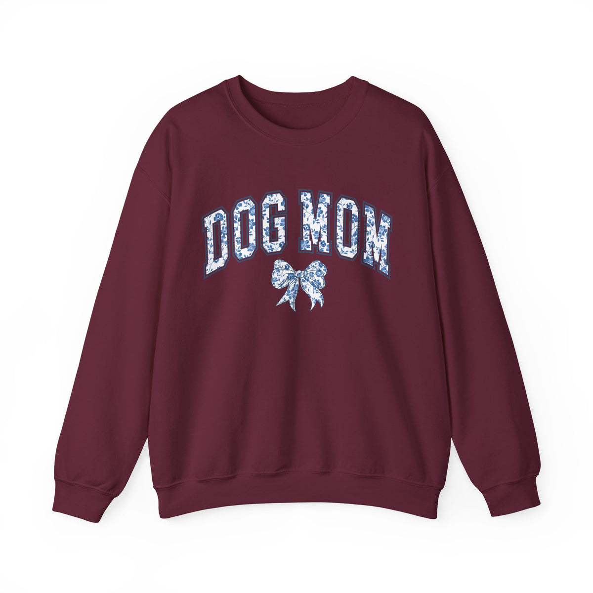 Embroidered Dog Mom Sweatshirt – Floral Gift for Women