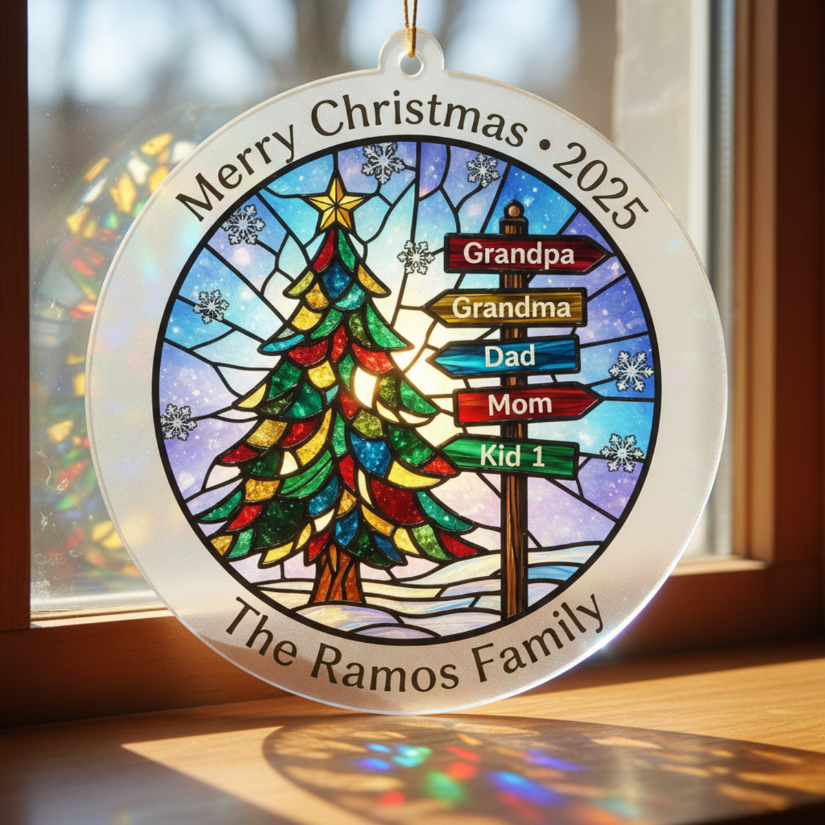Family Tree Personalized Acrylic Ornament